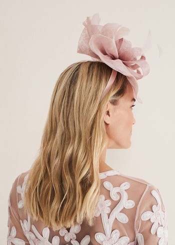 Phase Eight Blush Oversized Fascinator Hats Rose Australia | QS1024586